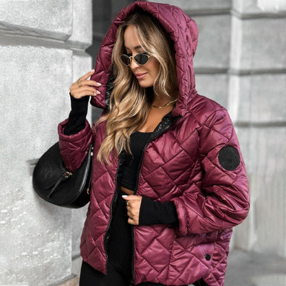 🔥Hot Sale Offers-Women's Diamond Quilted Puffer Jacket