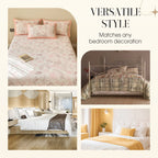 3-Piece Cutwork Tufted Bedding Set