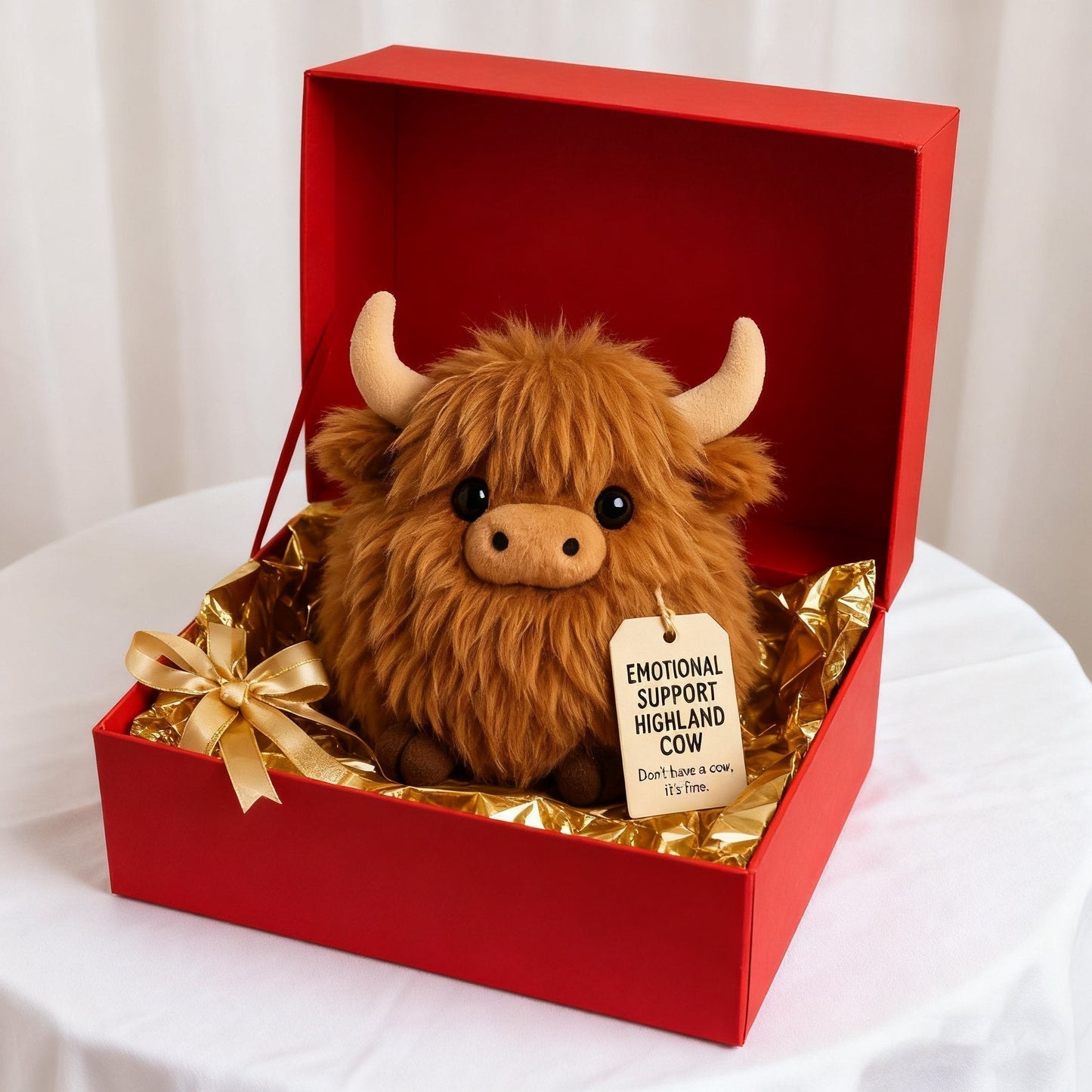 🔥 Motional Support Highland Cow Plush🎉