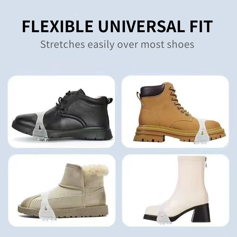 Universal 5-Tooth Ice Cleats for Shoes & Boots