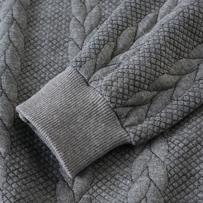 🔥New arrivals offer-Men's Casual Half-Zip Cable-Knit Sweater