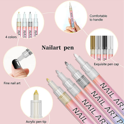 🎁Christmas Gift🎄12-Color Professional Nail Art Pen Set