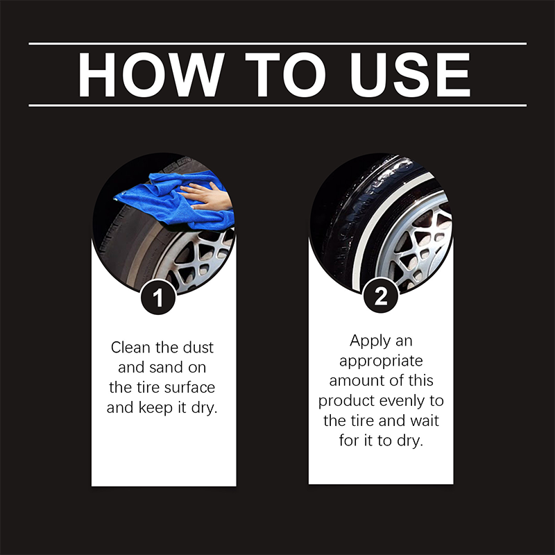 ✨ Tire wax – Restores black gloss, blocks UV, repels dirt. Easy & quick!🚗