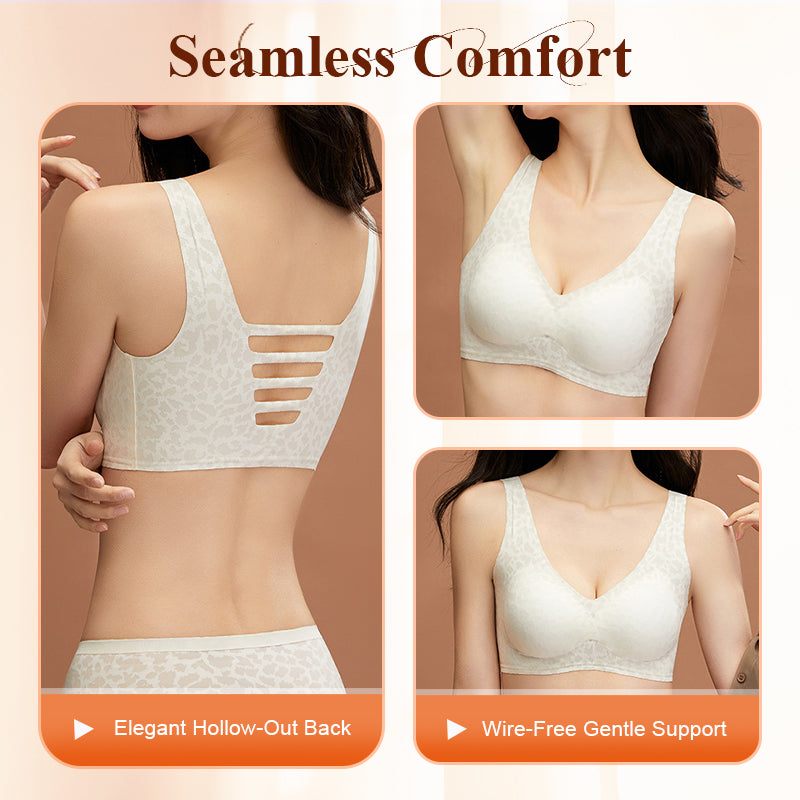 Stylish Leopard Pattern Breathable Everyday Bra