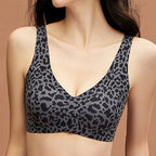 Stylish Leopard Pattern Breathable Everyday Bra