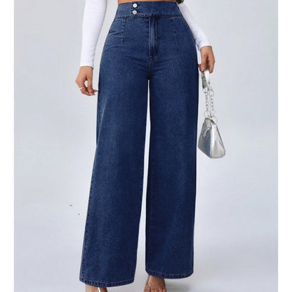 Women's High-Waist Wide-Leg Jeans