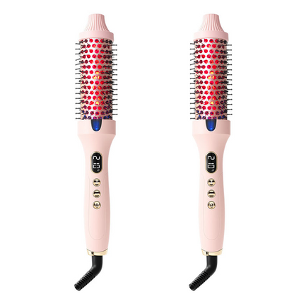 2-in-1 Hair Straightener & Curler Heated Comb