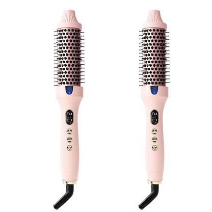 2-in-1 Hair Straightener & Curler Heated Comb