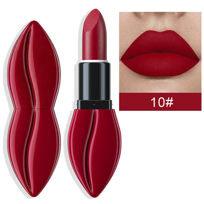 Long-Lasting Lip-Shaped Matte Lipstick