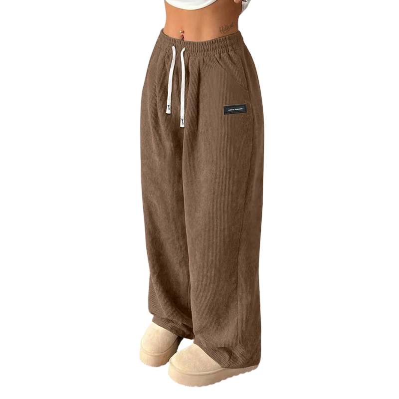 ✨💓Women's Corduroy Wide-Leg Pants with Drawstring🔥