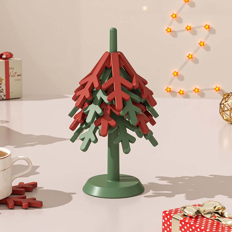 2-in-1 Christmas Tree Silicone Trivet