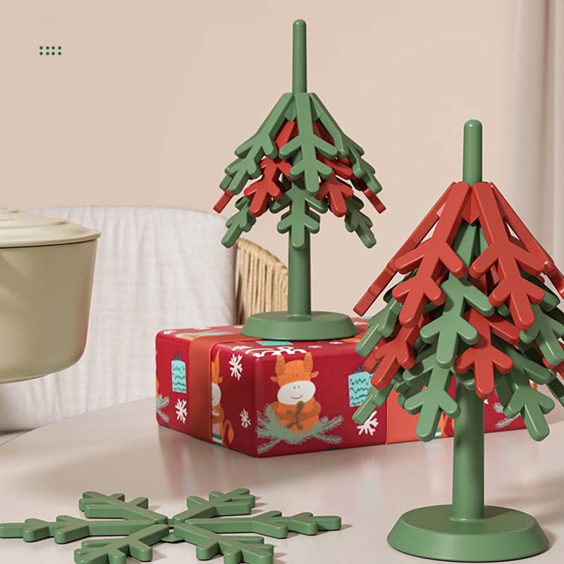 2-in-1 Christmas Tree Silicone Trivet