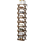 Durable Foldable Bamboo Shoe Rack