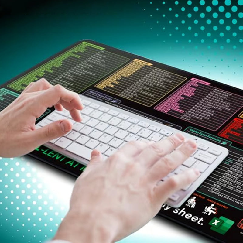 Stain-Resistant Anti-Slip Shortcut Desk Pad for Office