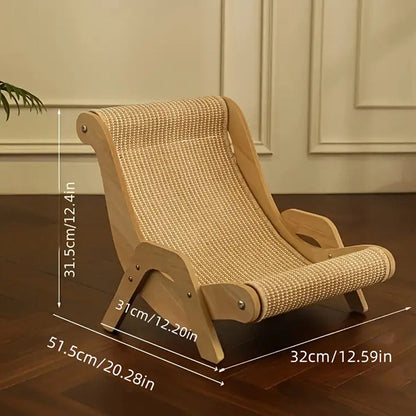 2-in-1 Sisal Cat Scratcher Lounger | Space-Saving & Durable 🐱