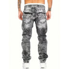 📢📢BIG SALE !!⏰Men's Fashion Creative Stretch Denim Jeans,Minimalist Style Suitable For Summer, Emo Style