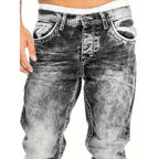 📢📢BIG SALE !!⏰Men's Fashion Creative Stretch Denim Jeans,Minimalist Style Suitable For Summer, Emo Style
