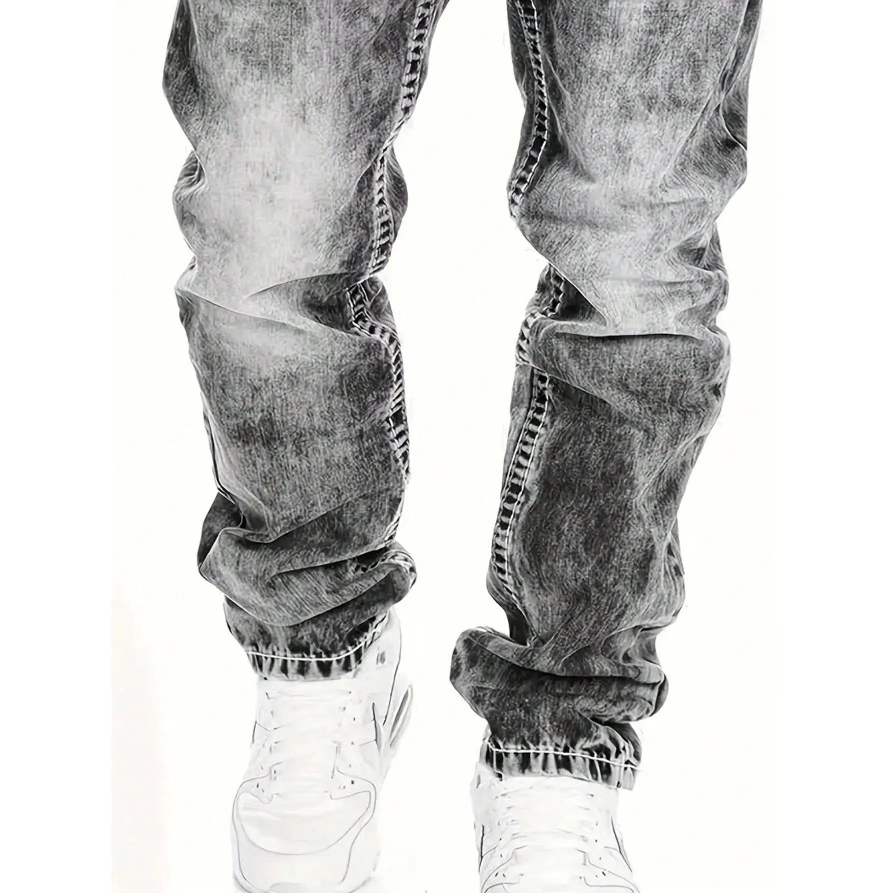 📢📢BIG SALE !!⏰Men's Fashion Creative Stretch Denim Jeans,Minimalist Style Suitable For Summer, Emo Style
