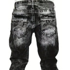📢📢BIG SALE !!⏰Men's Fashion Creative Stretch Denim Jeans,Minimalist Style Suitable For Summer, Emo Style