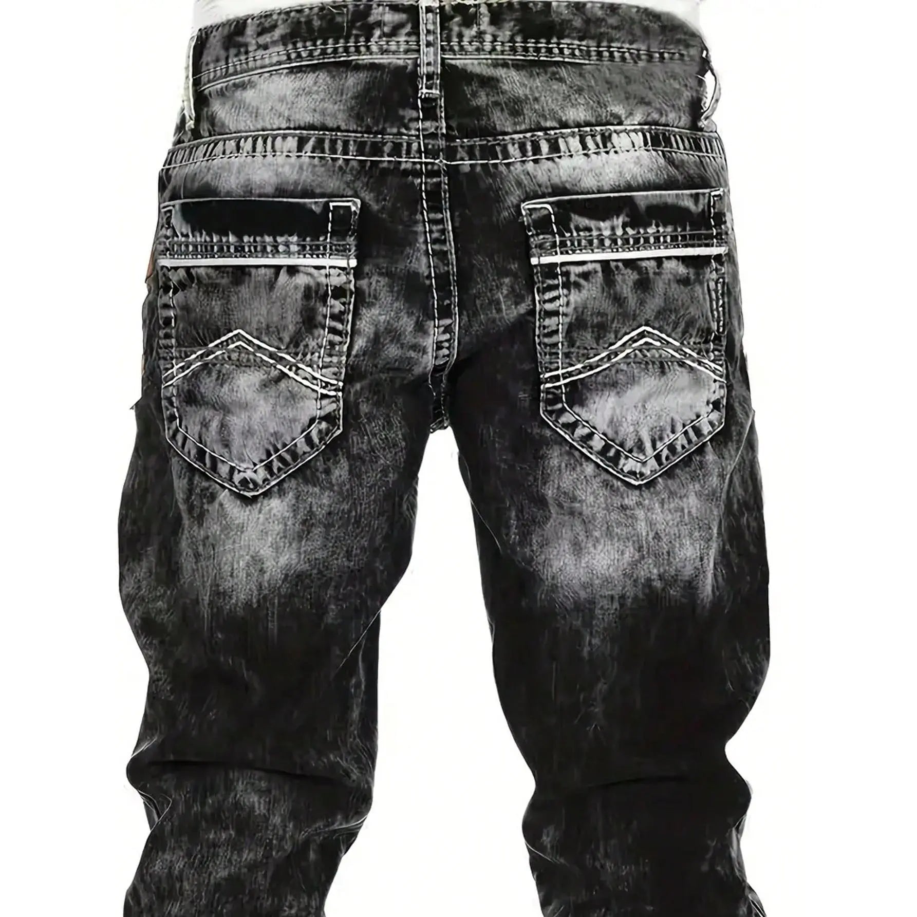 📢📢BIG SALE !!⏰Men's Fashion Creative Stretch Denim Jeans,Minimalist Style Suitable For Summer, Emo Style
