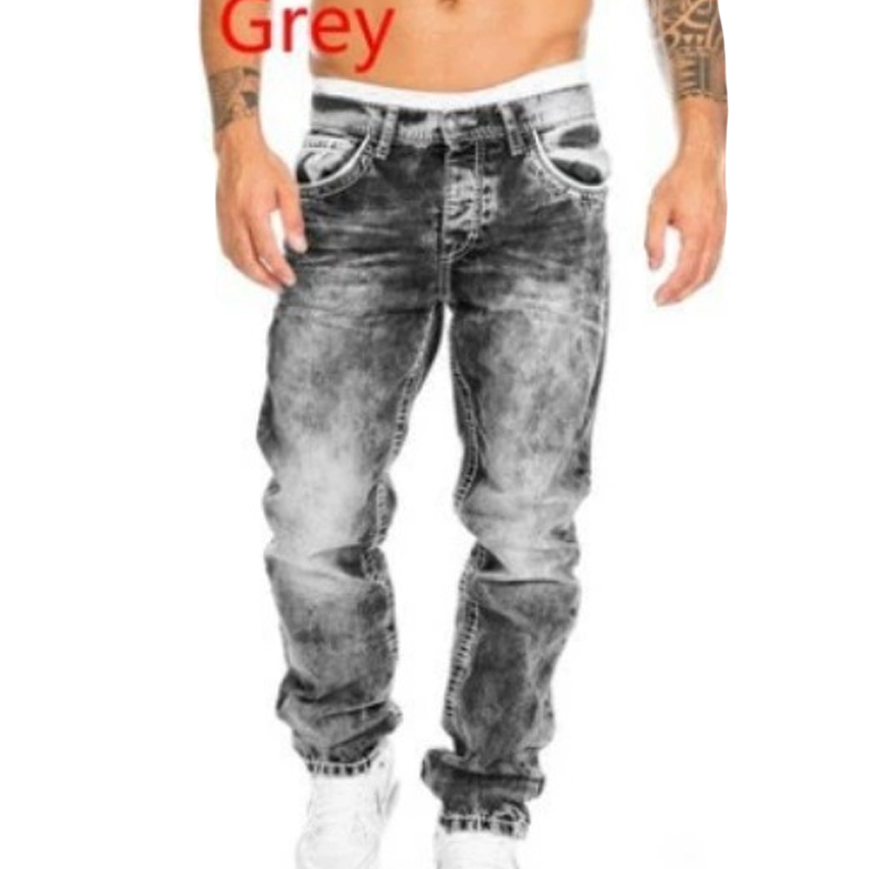 📢📢BIG SALE !!⏰Men's Fashion Creative Stretch Denim Jeans,Minimalist Style Suitable For Summer, Emo Style