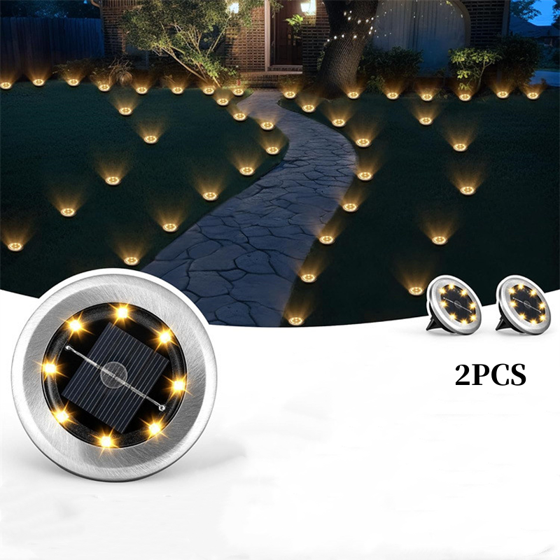 Outdoor Waterproof Solar Ground Light - 2 Pack/Set🏡💡