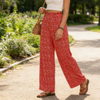 Women's Smocked High Waist Wide Leg Pants👖