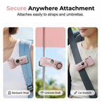 Portable Clip-On Fan with LED Display