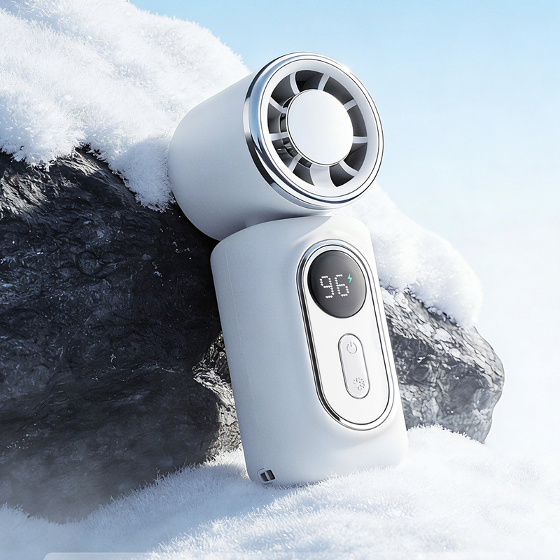 Portable Clip-On Fan with LED Display