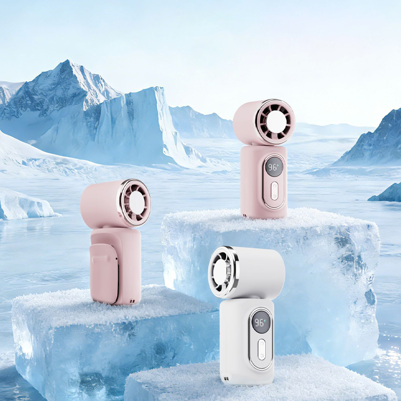 Portable Clip-On Fan with LED Display