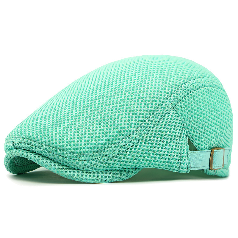 🧢Breathable Flat Cap with Adjustable Strap – Mesh Fabric, Classic Ivy Style & Built-in Sweatband – All-Day Comfort🌞