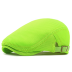 🧢Breathable Flat Cap with Adjustable Strap – Mesh Fabric, Classic Ivy Style & Built-in Sweatband – All-Day Comfort🌞