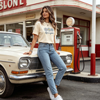 👕  "Life is Good" T-Shirt – Daisy Graphic, Cotton, Relaxed Fit, Positive ✨