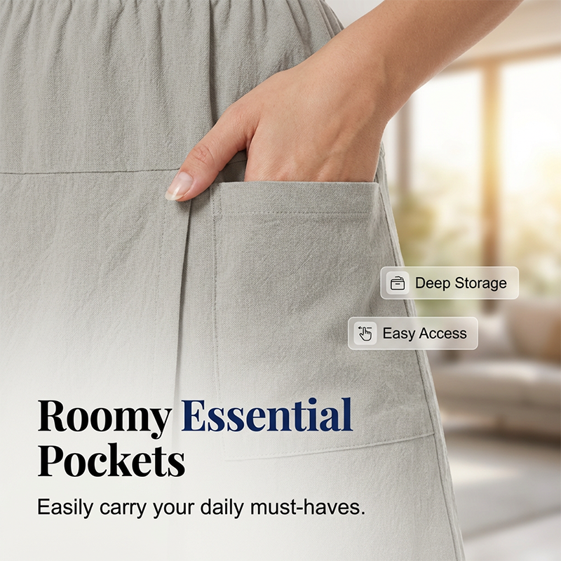 💃Women's Casual Elastic Waist Wrap Skort