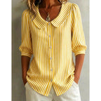 🔥New Arrivals & Special Offers-Summer Commuter Striped Button-Down Shirt