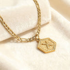 Gold Initial Anklet with Figaro Chain – Personalized letter, tarnish-resistant & adjustable length 👣