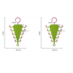 Multi-Functional V-Shaped Double Sided Hanger Storage Rack