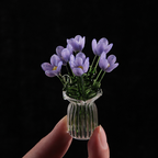 ⏳ Limited-Time Offer! ✨ Mini Glass Bouquet | Elegant Gift 🎀 | Approx. 6cm Tall 🎉
