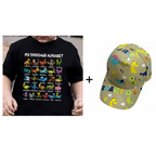 🦖👕Kids Dinosaur Alphabet Graphic T-Shirt