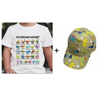 🦖👕Kids Dinosaur Alphabet Graphic T-Shirt