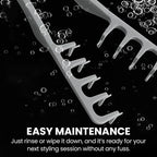 Wide-tooth volumizing comb – Professional styling comb for men and wome