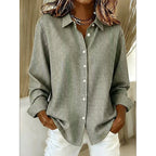 ✨🛍️Fresh Drop - Relaxed Fit Plaid Button-Up – Modern Collared Style for Casual Outings & Coffee Runs