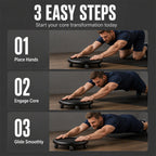 Abdominal Roller Wheel Disc with Knee Mat
