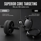 Abdominal Roller Wheel Disc with Knee Mat