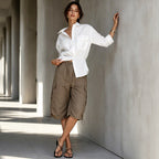 💖Women’s Lightweight Quick Dry Cargo Capri Trousers, Utility Everyday Outdoor Pants