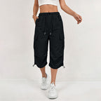 💖Women’s Lightweight Quick Dry Cargo Capri Trousers, Utility Everyday Outdoor Pants