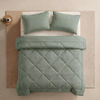 ⏳Time-Limited Special⏰3-Piece Quilted Comforter Set with Shams