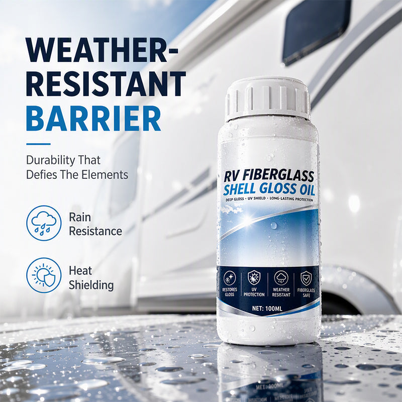 🚐 RV Fiberglass Gloss Oil Shine Restorer – UV‑Protective, Easy‑Apply, Long‑Lasting ✨