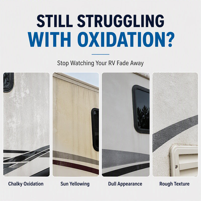 🚐 RV Fiberglass Gloss Oil Shine Restorer – UV‑Protective, Easy‑Apply, Long‑Lasting ✨