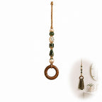 🏠Decorative Beaded Towel Hanger with Wooden Ring